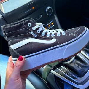 Vans high top platforms